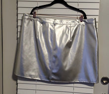 Load image into Gallery viewer, Wild Fable Metallic Silver Mini Skirt
