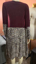 Load image into Gallery viewer, Animal Print Color Block Cardigan
