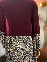 Load image into Gallery viewer, Animal Print Color Block Cardigan
