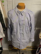 Load image into Gallery viewer, Jewel Collar Pinstriped Button Down Shirt
