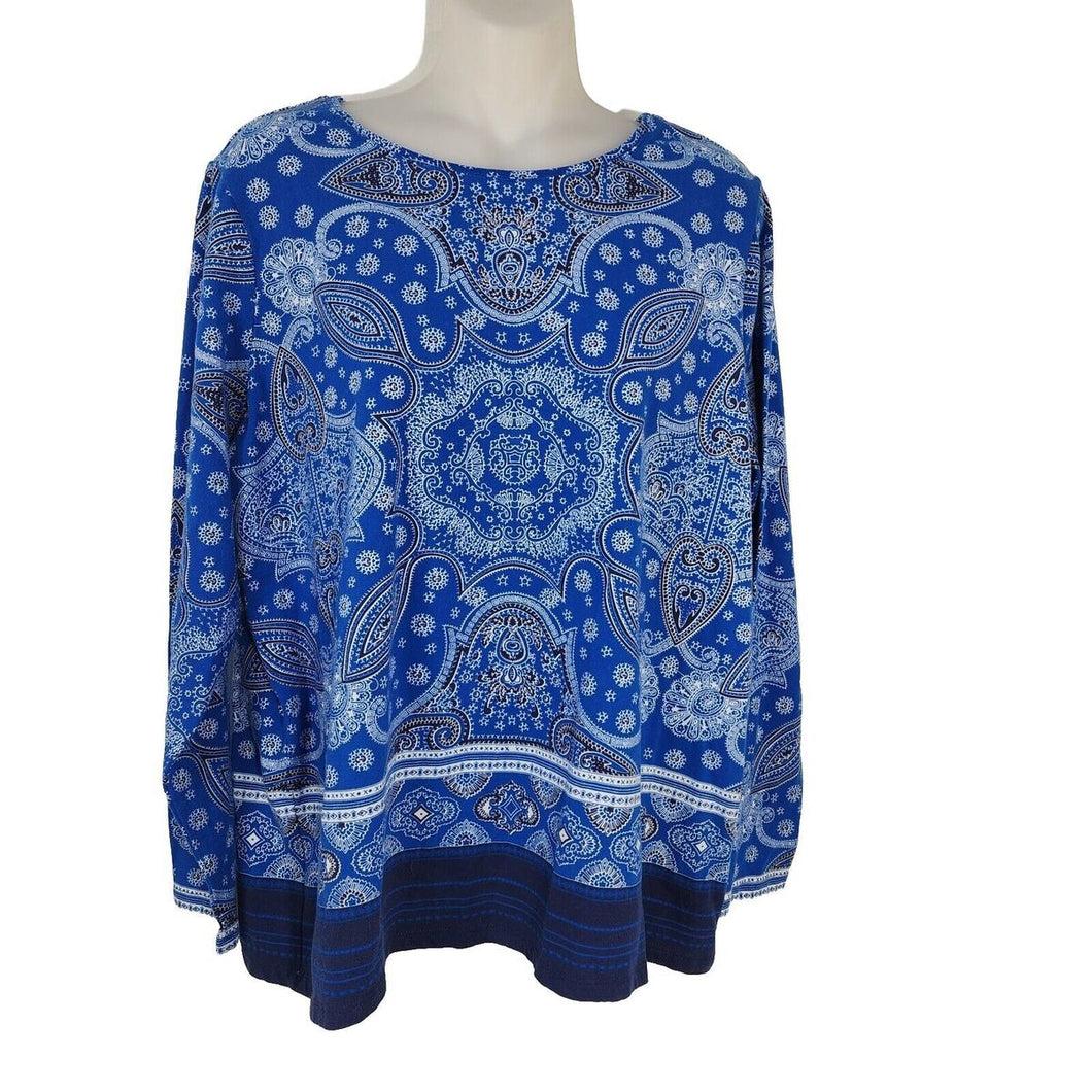 Talbot Paisley print top