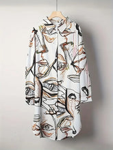 Load image into Gallery viewer, Graffiti print shirt dress
