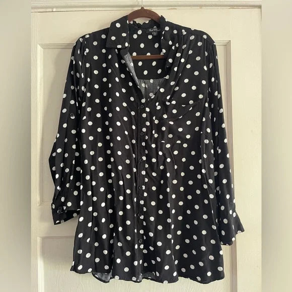 Polka Dots button down