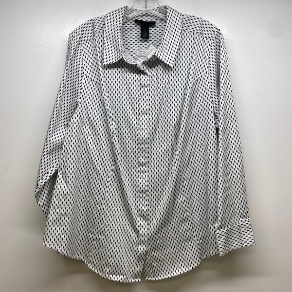 Black/White pattern button down