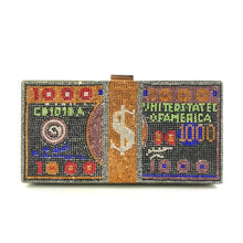 Load image into Gallery viewer, Rhinestone Money Clutch
