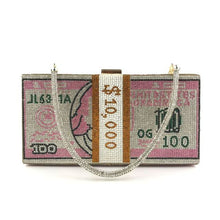 Load image into Gallery viewer, Rhinestone Money Clutch
