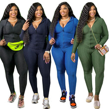 Load image into Gallery viewer, Plus Size Two Piece Joggers Set
