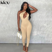Load image into Gallery viewer, One Shoulder Sexy Cut Out Jumpsuit
