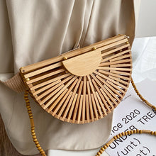Load image into Gallery viewer, Bamboo Shoulder handbag
