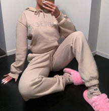 Load image into Gallery viewer, Diamonds Oversize Hoodies &amp; Joggers 2 Piece Set
